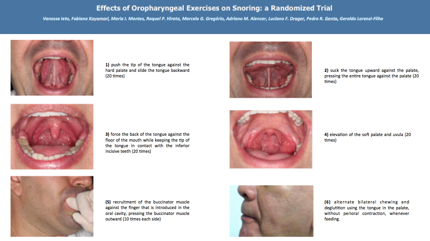 Oefeningen tegen snurken voor mond en keel
