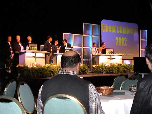 Dr. Rickman and colleagues compete in the first-ever CHEST Challenge at CHEST 2002 in San Diego