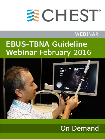 On Demand EBUS-TBNA Guidelines Webinar February 2016