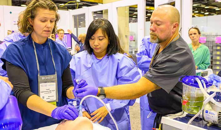 attendees at a Live Learning course