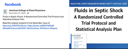 A Facebook post on Critical Care research