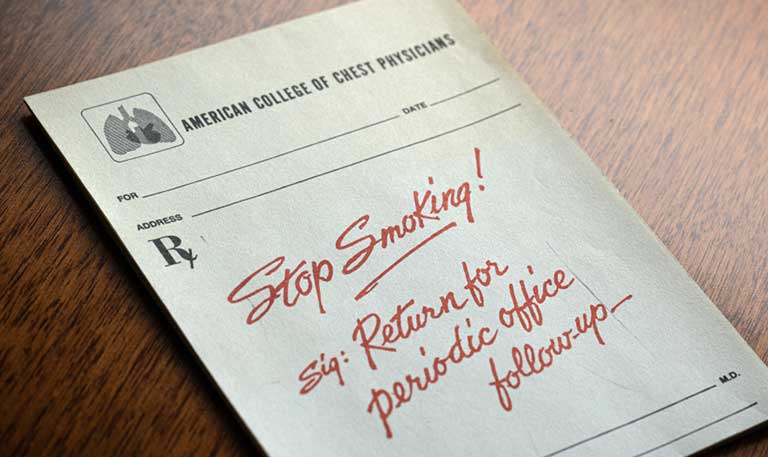 Vintage stop smoking prescription