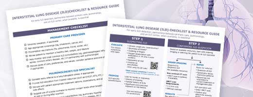 Checklist for diagnosing and treating ILD