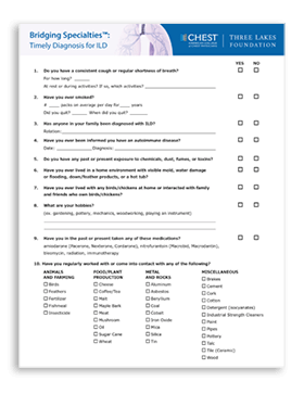 ILD-specific questionnaire