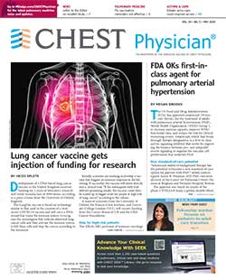 CHEST physician front cover