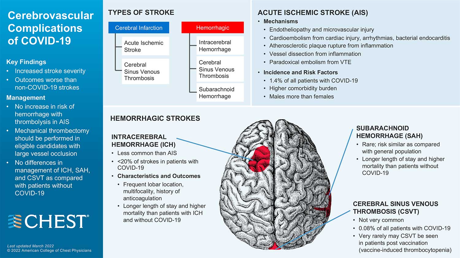 Cerebrovascular Complications of COVID-19 infographic