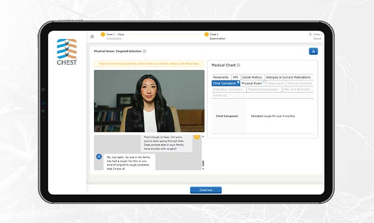Screenshots of the Decision-Making for NTM-B on a computer and tablet