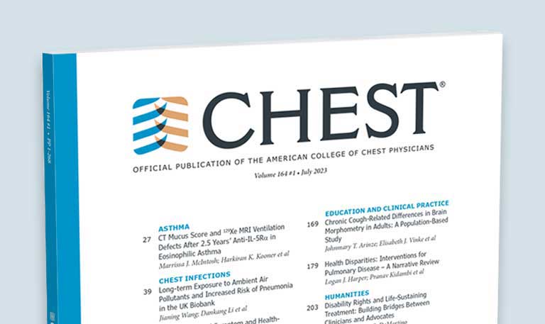 Cover of the journal CHEST®