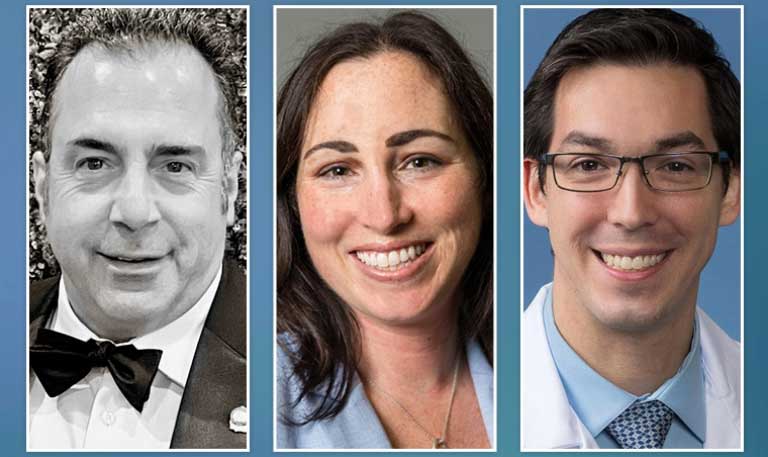 Headshots of John Agapian, MD, FCCP and Jamie Felzer, MD, MPH; B. Corbett Walsh, MD, MBE