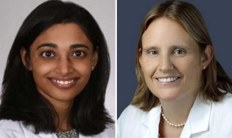 Headshots of Rachana Krishna, MD; Cristina Reichner, MD, FCCP