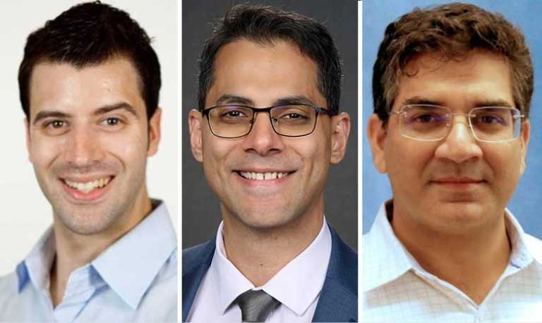 Headshots of Scott Leikin, DO; Matthew Kheir, MD; Khawaja Omar, MD, FCCP