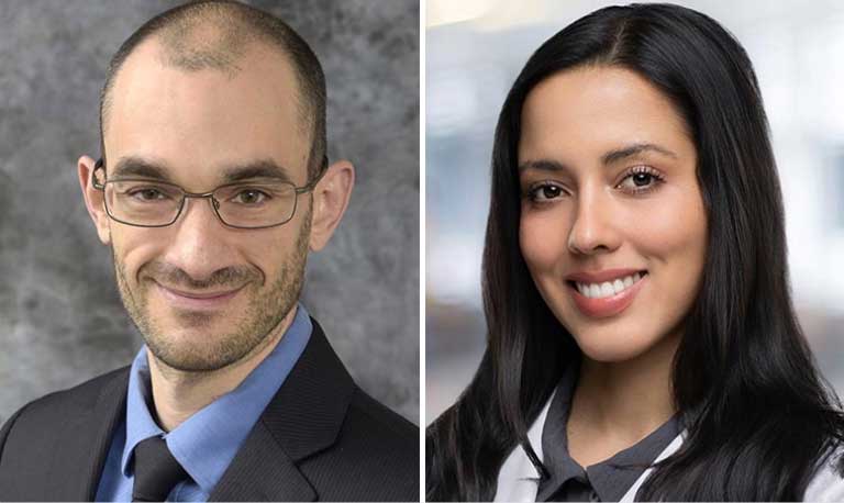 Headshots of Dominick Roto, DO; Raquel Lamarche, MD 