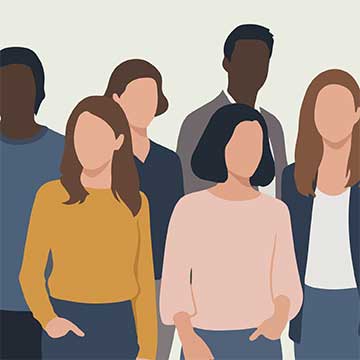 Silhouettes of people